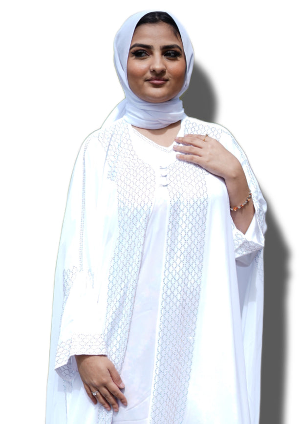 Ivory Breeze Abaya - Elegant Abaya - Modest Fashion