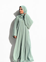 Mint Breeze Flare Abaya
