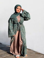 Sage Dusk Abaya - Elegant Abaya - Modest Fashion
