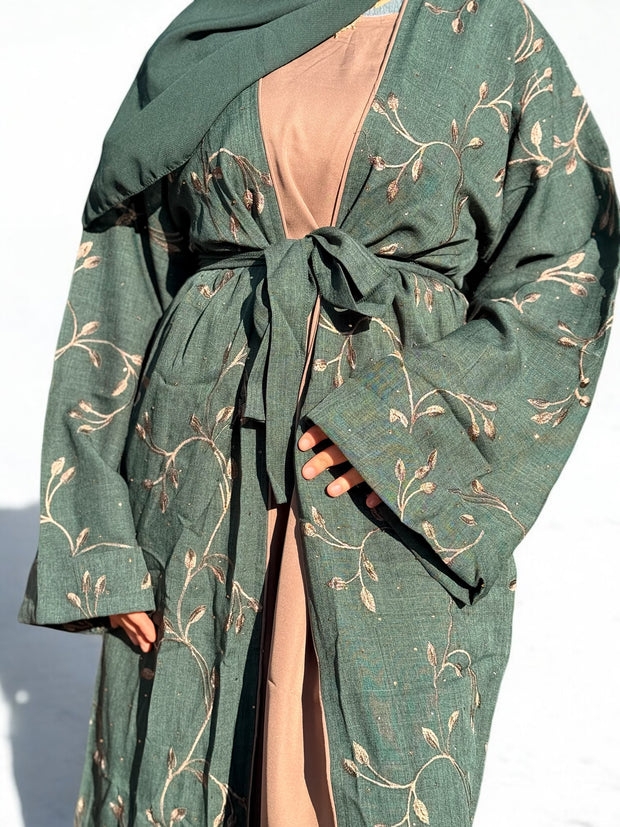 Sage Dusk Abaya - Elegant Abaya - Modest Fashion